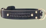 Center D-Ring Leather Collar for working dogs Center D-Ring Leather Collar for working dogs