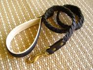 Braided Schutzhund Leather Dog Leash(not nickel, not bronze) Braided Schutzhund Leather Dog Leash(not nickel, not bronze)