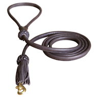 1/2 inch Leather Round Dog Leash 1/2 inch Leather Round Dog Leash
