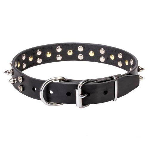 Excellent design leather dog collar