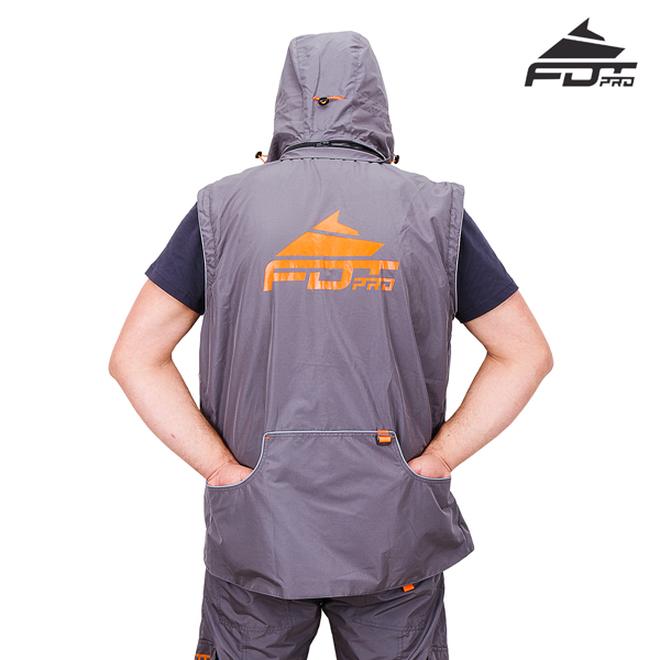 Top Notch Dog Training Suit Grey Color from FDT Pro