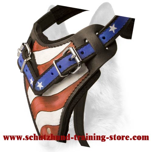  WORDERFUL Pet Dog Costume American USA Flag Harness